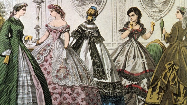What did females wear in the Victorian era?